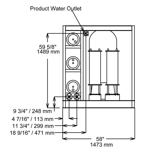 HRO Horizon North Sea Watermaker Dimensions